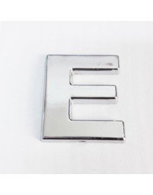 Cemax E Harfi  3,75 cm Krom Yapışkanlı