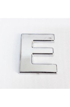 Cemax E Harfi  3,75 cm Krom Yapışkanlı