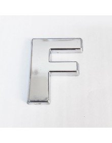 Cemax F Harfi  3,75 cm Krom Yapışkanlı