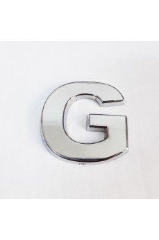 Cemax G Harfi  3,75 cm Krom Yapışkanlı