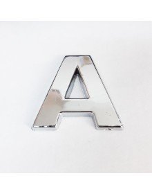 Cemax A Harfi  3,75 cm Krom Yapışkanlı
