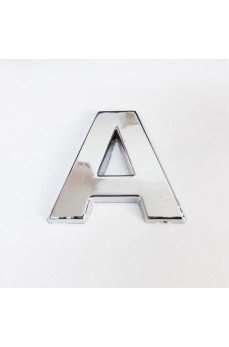 Cemax A Harfi  3,75 cm Krom Yapışkanlı