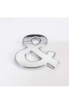 Cemax & İşareti 3,75 cm Krom Yapışkanlı