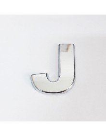 Cemax J Harfi  3,75 cm Krom Yapışkanlı