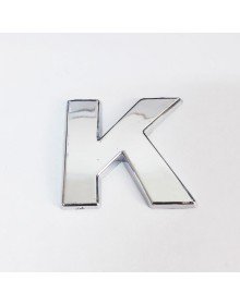 Cemax K Harfi  3,75 cm Krom Yapışkanlı