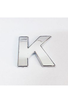 Cemax K Harfi  3,75 cm Krom Yapışkanlı