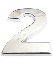 Cemax Krom Yapışkanlı 2 Rakamı 5 cm