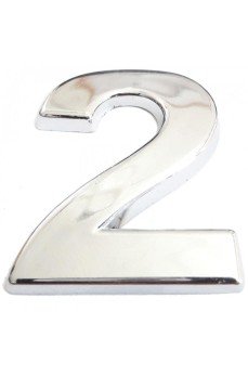 Cemax Krom Yapışkanlı 2 Rakamı 5 cm
