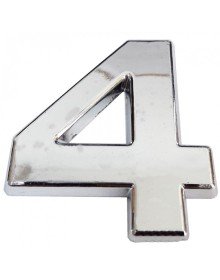 Cemax Krom Yapışkanlı 4 Rakamı 5 cm