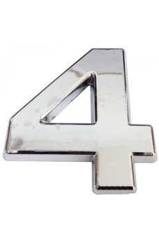 Cemax Krom Yapışkanlı 4 Rakamı 5 cm