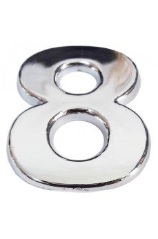 Cemax Krom Yapışkanlı 8 Rakamı 5 cm