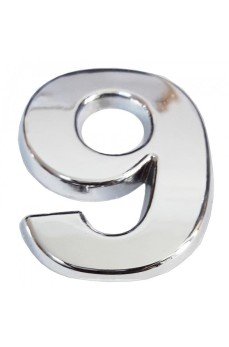 Cemax Krom Yapışkanlı 9 Rakamı 5 cm