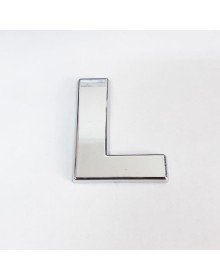 Cemax L Harfi  3,75 cm Krom Yapışkanlı