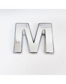 Cemax M Harfi  3,75 cm Krom Yapışkanlı