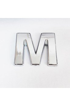 Cemax M Harfi  3,75 cm Krom Yapışkanlı