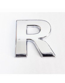 Cemax R Harfi  3,75 cm Krom Yapışkanlı