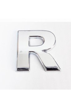 Cemax R Harfi  3,75 cm Krom Yapışkanlı