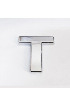 Cemax T Harfi  3,75 cm Krom Yapışkanlı