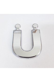 Cemax Ü Harfi  3,75 cm Krom Yapışkanlı