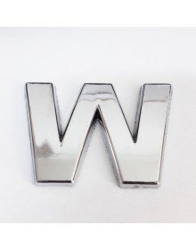 Cemax W Harfi  3,75 cm Krom Yapışkanlı