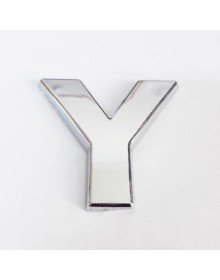 Cemax Y Harfi  3,75 cm Krom Yapışkanlı