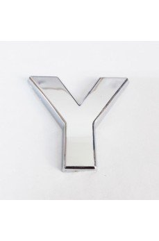 Cemax Y Harfi  3,75 cm Krom Yapışkanlı