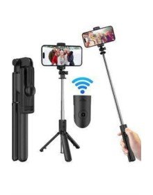 Cep Telefonu Tripod Standı Manyetik Selfie Sopa Bluetooth Uzaktan Kumandalı