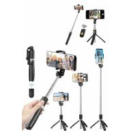 Cep Telefonu Tripod Standı Manyetik Selfie Sopa Bluetooth Uzaktan Kumandalı