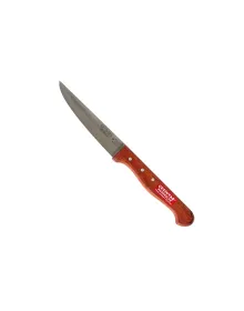 Çetintaş Paslanmaz Bursa Sebze Bıçağı 10 cm, Ahşap Gül Sap