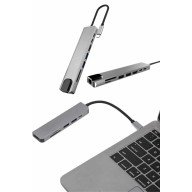 Çevirici Dönüştürücü Adaptör Macbook 3 In 1 Type-C To Hdmı USB 3.0 Çevirici Dönüştürücü Adaptör Macbook 3 In 1 Type-C To Hdmı USB 3.0