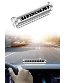 Çevirmeli Araç Içi Telefon Numaralık Çevirmeli Alüminyum Oto Park Numaratörü