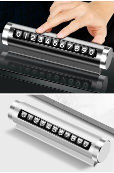 Çevirmeli Araç Içi Telefon Numaralık Çevirmeli Alüminyum Oto Park Numaratörü