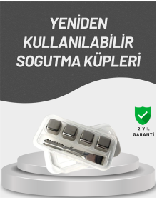 Çevre Dostu Metal Buz Küpü ve Kullanışlı Klips Seti