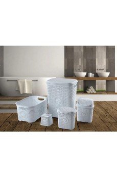 Çeyiz Seti Rattan 5 Parça Örgülü Çeyiz Seti