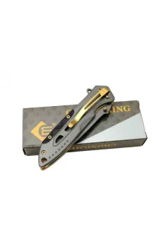 Chongming CM84 Çakı Titanyum Gold 20 cm Manuel, Kemerlikli