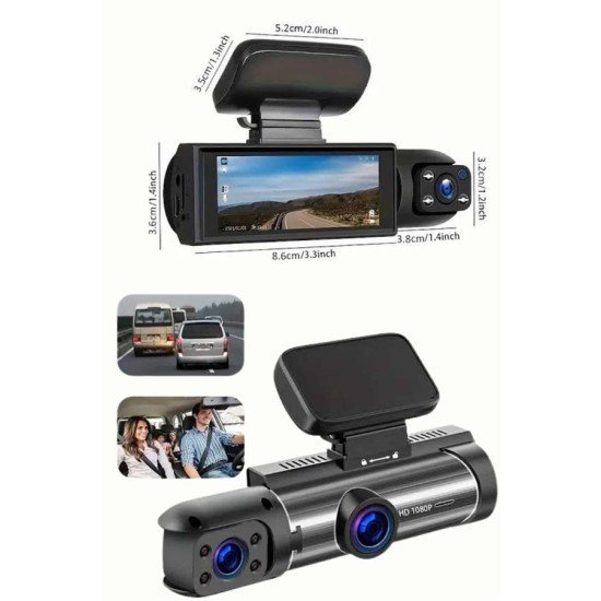 Çift Kameralı Araç Kamerası Ön ve Arka Kameralı