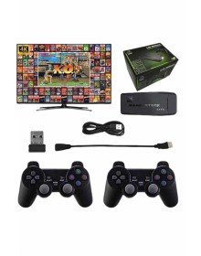 Çift Kollu 2.4g kablosuz Retro 4k Game stick 3500 oyun atari HD Görüntü Kalitesi