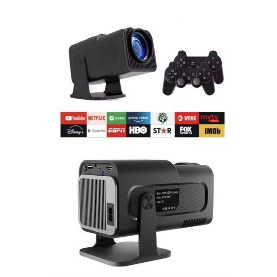 Çift Kollu Projeksiyon Taşınabilir Game Projektör Full Hd 1080P 4k Projeksiyon Gamepad