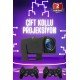 Çift Kollu Projeksiyon Taşınabilir Game Projektör Full Hd 1080P 4k Projeksiyon Gamepad