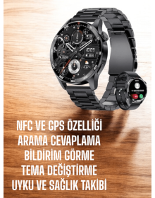 Çift Kordonlu Yüksek Çözünürlüklü Akıllı Saat Uyku İzleyici & Spor Modları