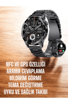 Çift Kordonlu Yüksek Çözünürlüklü Akıllı Saat Uyku İzleyici & Spor Modları Çift Kordonlu Yüksek Çözünürlüklü Akıllı Saat Uyku İzleyici & Spor Modları