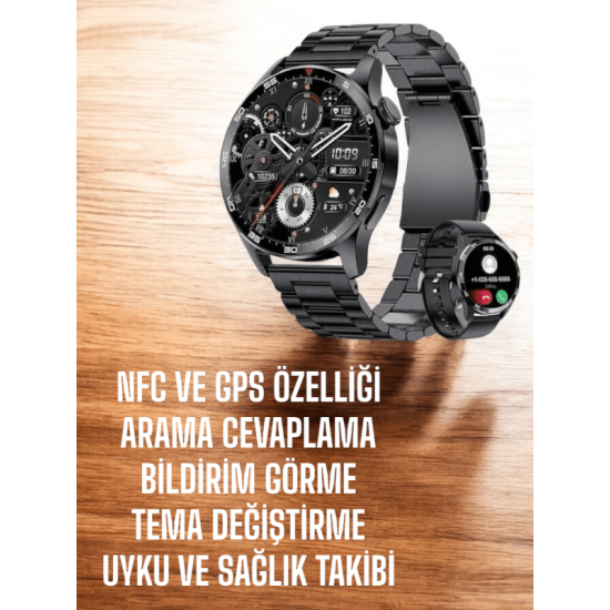 Çift Kordonlu Yüksek Çözünürlüklü Akıllı Saat Uyku İzleyici & Spor Modları