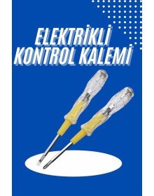 Çift Uçlu Kontrol Kalemi Elektrik Test Kalemi Şeffaf