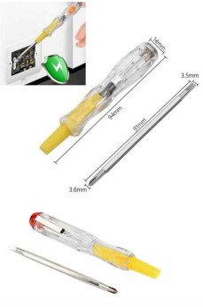 Çift Uçlu Kontrol Kalemi Elektrik Test Kalemi Şeffaf