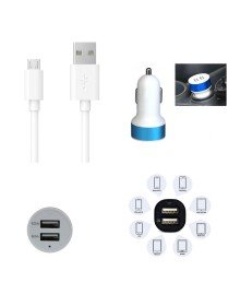 Çift USB Girişli 3.1 Çıkışlı Seyahat Seti Android / Micro Usb
