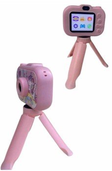 Çocuk Için Eğitici Video Kamera Ayaklı Mini Fotoğraf Makinesi