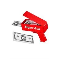 Çocuklara Özel Eğlenceli Para Saçma Makinası Parti Oyuncağı Kırmızı