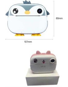 Çocuklara Özel Şirin Tasarımlı Mini Fotoğraf Yazıcısı 3 Adet Rulo Hediyeli