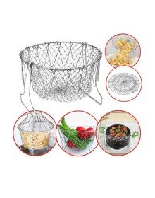 Çok Fonksiyonlu Pratik Süzgeç Katlanır - Kızartma Haşlama Aparatı -Chef Basket
