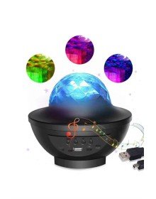 Çok Renkli Projektör Lamba Disko Topu Gece Lambası Kablosuz